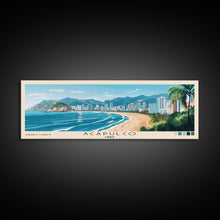 Carregar imagem no visualizador da galeria, Acapulco, Chile Panoramic Beach Print, Vacation Gift, Chile Wall Art, Beach Painting, Beach Decor, Beach Painting
