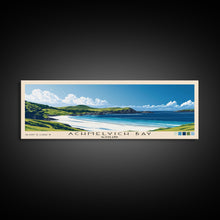 Carregar imagem no visualizador da galeria, Achmelvich Bay, Scotland Panoramic Print, Vacation Gift, Scotland Wall Art, Beach Painting, Beach Decor, Large Wall Art, Wood Frame Art
