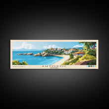 Carregar imagem no visualizador da galeria, Ahtopol, Bulgaria Panoramic Beach Print, Vacation Gift, Bulgaria Wall Art, Beach Painting, Beach Decor, Beach Painting
