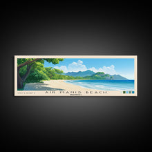Carregar imagem no visualizador da galeria, Air Manis Beach, Indonesia Panoramic Beach Print, Vacation Gift, Indonesia Wall Art, Framed Canvas Print, Framed Beach Painting
