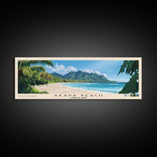 Carregar imagem no visualizador da galeria, Akapa Beach, Cook Islands Panoramic Print, Vacation Gift, Cook Islands Wall Art, Beach Painting, Beach Decor, Beach Or Lakehouse Art
