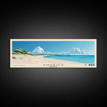 Carregar imagem no visualizador da galeria, Andros, Bahamas Panoramic Beach Print, Vacation Gift, Bahamas Wall Art, Framed Canvas Print, Framed Beach Painting
