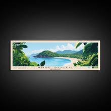 Carregar imagem no visualizador da galeria, Anse Soleil, Seychelles Panoramic Beach Print, Vacation Gift, Seychelles Wall Art, Framed Canvas Print, Framed Beach Painting
