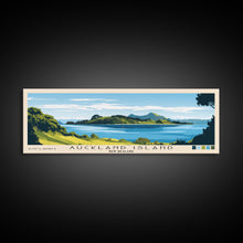 Carregar imagem no visualizador da galeria, Auckland Island, New Zealand Panoramic Beach Print, Vacation Gift, New Zealand Wall Art, Beach Painting, Beach Decor, Beach Painting
