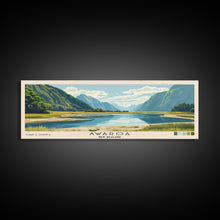 Carregar imagem no visualizador da galeria, Awaroa, New Zealand Panoramic Beach Print, Vacation Gift, New Zealand Wall Art, Framed Canvas Print, Framed Beach Painting
