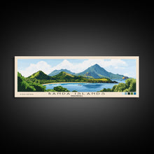 Load image into Gallery viewer, Banda Islands, Indonesia Panoramic Beach Print, Vacation Gift, Indonesia Wall Art, Framed Canvas Print, Framed Beach Painting
