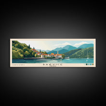 Carregar imagem no visualizador da galeria, Bačvice, Croatia Panoramic Print, Vacation Gift, Croatia Wall Art, Beach Painting, Beach Decor, Beach Or Lakehouse Art
