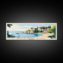 Cargar imagen en el visor de la galería, Belle Mare Plage, Mauritius Panoramic Beach Print, Vacation Gift, Mauritius Wall Art, Framed Canvas Print, Framed Beach Painting
