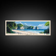 Carregar imagem no visualizador da galeria, Bwanna Beach, Indonesia Panoramic Beach Print, Vacation Gift, Indonesia Wall Art, Framed Canvas Print, Framed Beach Painting
