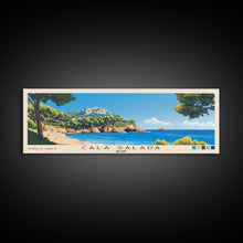 Carregar imagem no visualizador da galeria, Cala Salada, Spain Panoramic Beach Print, Vacation Gift, Spain Wall Art, Beach Painting, Beach Decor, Beach Painting
