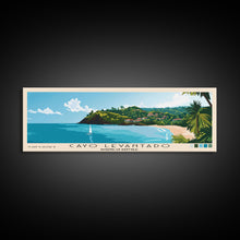 Cargar imagen en el visor de la galería, Cayo Levantado, Dominican Republic Panoramic Print, Vacation Gift, Dominican Republic Wall Art, Beach Painting, Beach Decor, Beach Or Lakehouse Art
