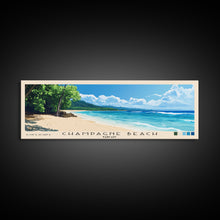 Cargar imagen en el visor de la galería, Champagne Beach, Vanuatu Panoramic Beach Print, Vacation Gift, Vanuatu Wall Art, Framed Canvas Print, Framed Beach Painting
