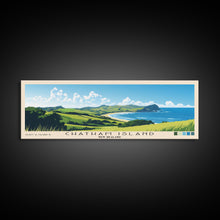 Cargar imagen en el visor de la galería, Chatham Island, New Zealand Panoramic Print, Vacation Gift, New Zealand Wall Art, Beach Painting, Beach Decor, Beach Or Lakehouse Art
