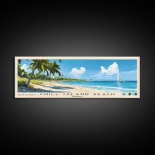 Cargar imagen en el visor de la galería, Chill Island Beach, Bahamas Panoramic Beach Print, Vacation Gift, Bahamas Wall Art, Beach Painting, Beach Decor, Beach Painting

