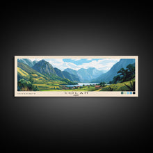 Load image into Gallery viewer, Colan, Peru Panoramic Beach Print, Vacation Gift, Peru Wall Art, Framed Canvas Print, Framed Beach Painting
