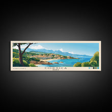 Cargar imagen en el visor de la galería, Corsica, France Panoramic Print, Vacation Gift, France Wall Art, Beach Painting, Beach Decor, Beach Or Lakehouse Art
