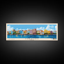 Load image into Gallery viewer, Curacao, Curacao Panoramic Print, Vacation Gift, Curacao Wall Art, Beach Painting, Beach Decor, Beach Or Lakehouse Art
