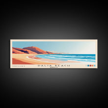 Load image into Gallery viewer, Dalia Beach, Morocco Panoramic Beach Print, Vacation Gift, Morocco Wall Art, Beach Painting, Beach Decor, Beach Painting
