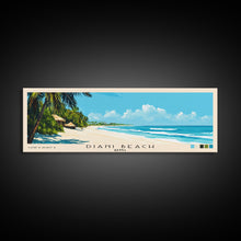 Load image into Gallery viewer, Diani Beach, Kenya Panoramic Print, Vacation Gift, Kenya Wall Art, Beach Painting, Beach Decor, Large Wall Art, Wood Frame Art
