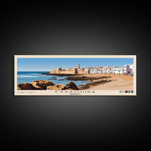 Load image into Gallery viewer, Essaouira, Morocco Panoramic Print, Vacation Gift, Morocco Wall Art, Vacation Wall Art, Vacatation Memories, Beach Decor, Beach Or Lakehouse Art
