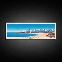 Load image into Gallery viewer, Essaouira, Morocco Panoramic Print, Vacation Gift, Morocco Wall Art, Beach Painting, Beach Decor, Beach Or Lakehouse Art
