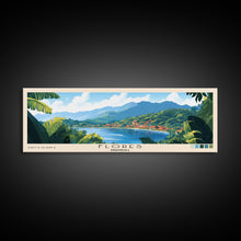 Carregar imagem no visualizador da galeria, Flores, Indonesia Panoramic Beach Print, Vacation Gift, Indonesia Wall Art, Beach Painting, Beach Decor, Beach Painting
