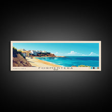 Carregar imagem no visualizador da galeria, Formentera, Spain Panoramic Beach Print, Vacation Gift, Spain Wall Art, Beach Painting, Beach Decor, Beach Painting
