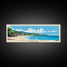 Cargar imagen en el visor de la galería, Frederiksted Beach, US Virgin islands Panoramic Print, Vacation Gift, US Virgin islands Wall Art, Beach Painting, Beach Decor, Beach Or Lakehouse Art
