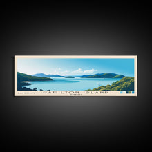 Cargar imagen en el visor de la galería, Hamilton Island, Australia Panoramic Beach Print, Vacation Gift, Australia Wall Art, Beach Painting, Beach Decor, Beach Painting
