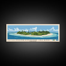 Load image into Gallery viewer, Honeymoon Island, Cook Islands Panoramic Print, Vacation Gift, Cook Islands Wall Art, Vacation Wall Art, Vacatation Memories, Beach Decor, Beach Or Lakehouse Art
