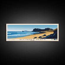 Carregar imagem no visualizador da galeria, Álftanes Beach, Iceland Panoramic Print, Vacation Gift, Iceland Wall Art, Beach Painting, Beach Decor, Large Wall Art, Wood Frame Art
