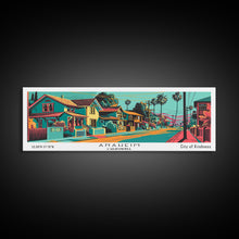 Carregar imagem no visualizador da galeria, Anaheim California Panoramic Travel Poster Canvas Print
