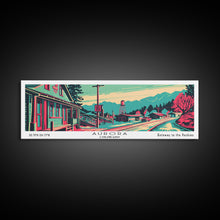 Carregar imagem no visualizador da galeria, Aurora Colorado Panoramic Travel Poster Canvas Print
