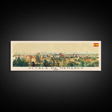 Carregar imagem no visualizador da galeria, Alcalá Spain Travel Art, City Art, Framed Canvas Print or Metal Wall Art, Europe Travel Poster, Panoramic Wall Art, Extra Wide Wall Art
