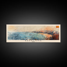 Carregar imagem no visualizador da galeria, Badalona Spain Travel Print Wall Art, Panoramic City Art, Travel Art, Wall Decor, Vacation Gift, Framed Canvas Print Or Metal Art

