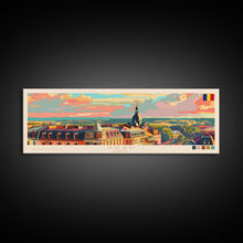 Carregar imagem no visualizador da galeria, Arad Romania Travel Art, City Art, Framed Canvas Print or Metal Wall Art, Europe Travel Poster, Panoramic Wall Art, Extra Wide Wall Art
