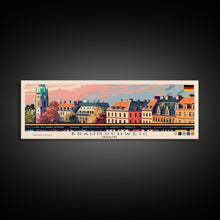 Load image into Gallery viewer, Braunschweig Germany Travel Art, City Art, Framed Canvas Print or Metal Wall Art, Europe Travel Poster, Panoramic Wall Art, Extra Wide Wall Art
