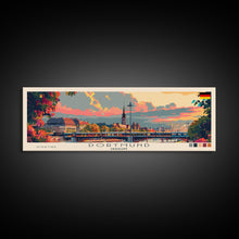 Load image into Gallery viewer, Dortmund Germany Wall Art, Panoramic Travel Poster, Panoramic Framed Canvas Print, City Wall Art, Wall Hanging Home Decor, Travel Art
