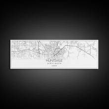 Load image into Gallery viewer, Panoramic Huntsville City Map, Alabama Art, Map Print, Minimalist Wall Art, Canvas Art, Housewarming Gift, Street Map Art, Closing Gift
