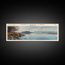 Load image into Gallery viewer, Table Rock Lake Missouri Panoramic Wall Art, Framed Canvas Print, Lake House Decor, Travel Poster, Beautiful Lake Scene, Living Room Decor
