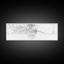 Load image into Gallery viewer, Panoramic Mobile City Map, Alabama Art, Map Print, Minimalist Wall Art, Canvas Art, Housewarming Gift, Street Map Art, Closing Gift
