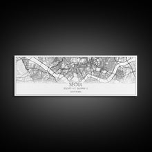 Load image into Gallery viewer, Panoramic Seoul City Map, South Korea Art, Map Print, Minimalist Wall Art, Canvas Art, Housewarming Gift, Street Map Art, Closing Gift
