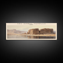Carregar imagem no visualizador da galeria, Abu Simbel Temples Egypt Travel Poster Print, Framed Canvas Print, Egypt Travel Art, Wood Framed Art, Wall Hanging, Home Decor
