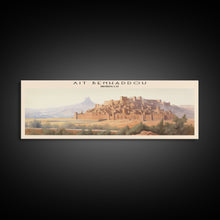 Carregar imagem no visualizador da galeria, Ait Benhaddou Travel Poster Print, Framed Canvas Wall Art, Metal Wall Art, Morocco art, Gift For Him, Travel Wall Art, Travel Lover Gift
