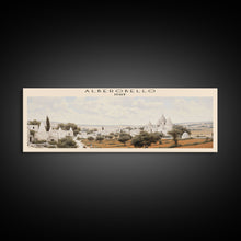 Carregar imagem no visualizador da galeria, Alberobello Italy | Framed Travel Poster Canvas Print | Trendy Wall Art | Watercolor Painting | Living Room Art | Unique Art
