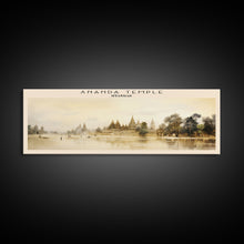 Carregar imagem no visualizador da galeria, Ananda Temple Travel Poster Print, Framed Canvas Wall Art, Metal Wall Art, Myanmar art, Gift For Him, Travel Wall Art, Travel Lover Gift
