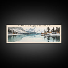 Load image into Gallery viewer, Banff National Park COUNTRY | Framed Travel Poster Canvas Print | Trendy Wall Art | Watercolor Painting | Living Room Art | Unique Art
