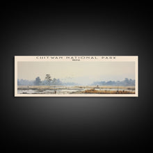 Cargar imagen en el visor de la galería, Chitwan National Park Travel Print Wall Art, Travel Poster Print, Retro Style COUNTRY Home Decor, Wall Hanging, Travel Gift Idea, Unique Metal Art
