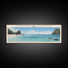 Carregar imagem no visualizador da galeria, Fernando de Noronha COUNTRY | Framed Travel Poster Canvas Print | Trendy Wall Art | Watercolor Painting | Living Room Art | Unique Art
