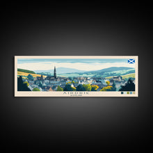 Carregar imagem no visualizador da galeria, Airdrie, Scotland Travel Poster Panoramic Canvas Print, Airdrie, Scotland Painting, Scotland Art, Airdrie Travel Art, Guest Room Painting
